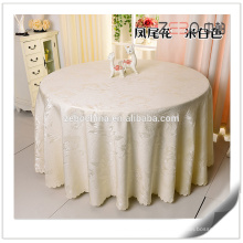 100% poliéster rodada champanhe casamento toalha de mesa usado para venda